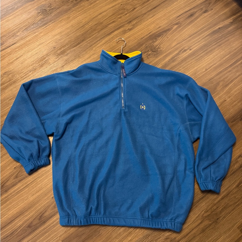 Bungle Boy crested Blue Half-Zip Men's Snow Fleece